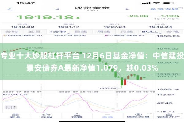 专业十大炒股杠杆平台 12月6日基金净值：中信建投景安债券A最新净值1.079，跌0.03%